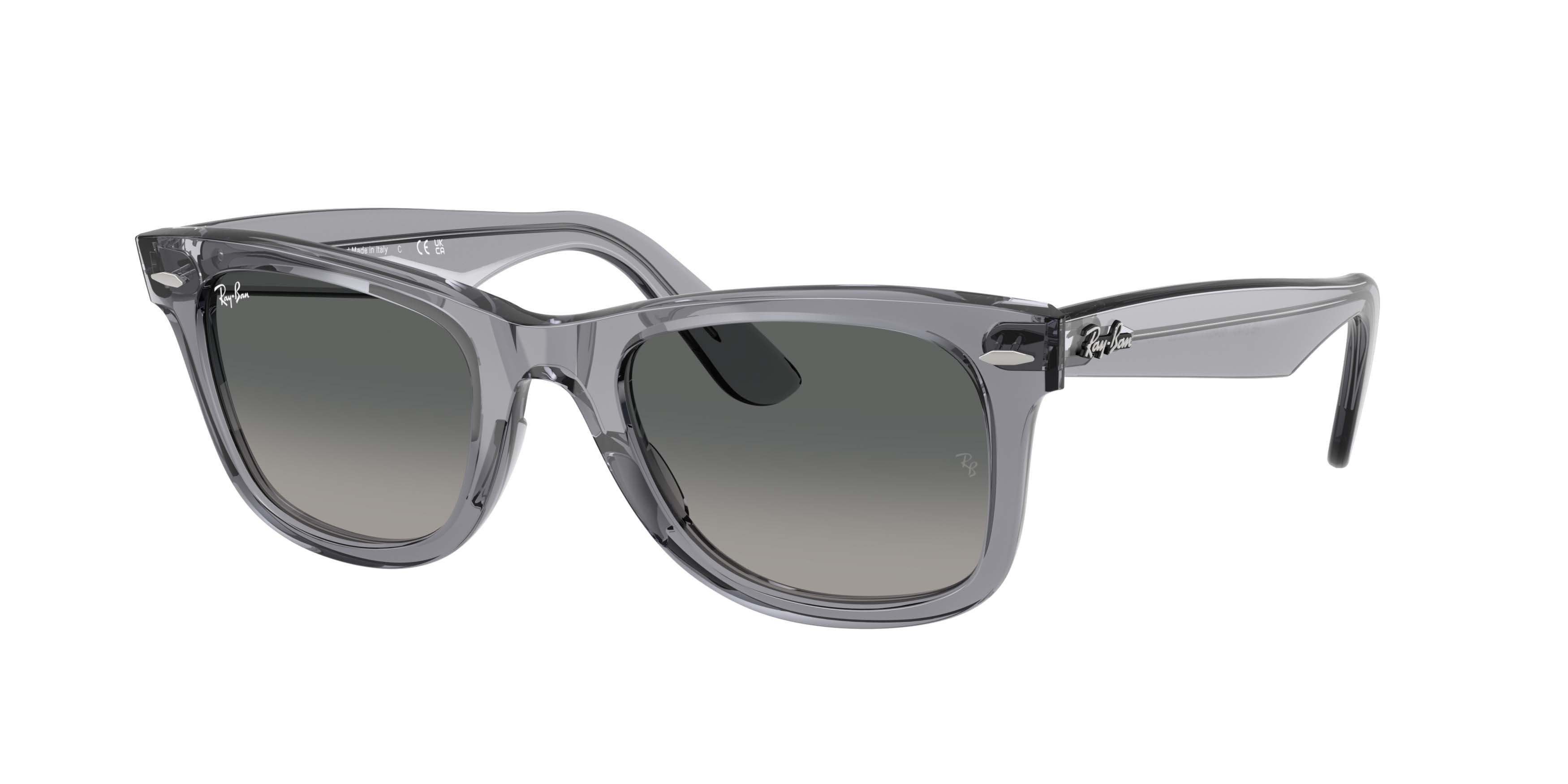 Ray-Ban Original Wayfarer Classic Light Grey Gradient Dark Grey Sunglasses - Transparent Grey - DK GREY